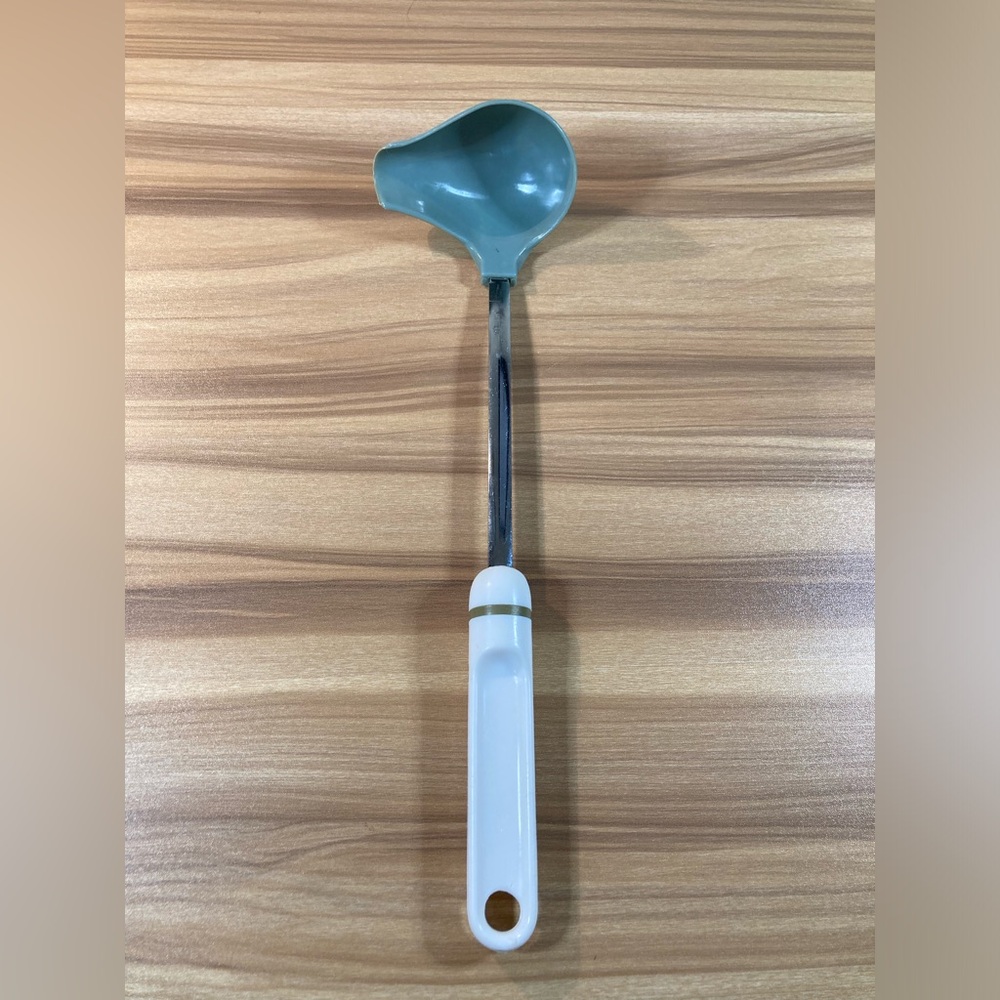 Vintage Green Spouted Ladle